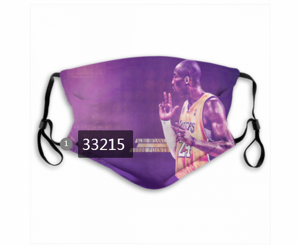 2021 NBA Los Angeles Lakers #24 kobe bryant 33215 Dust mask with filter